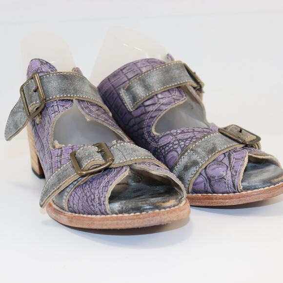 Freebird by Steven Caprice Sandals Purple Silver Leather Size 9 - Picture 1 of 6